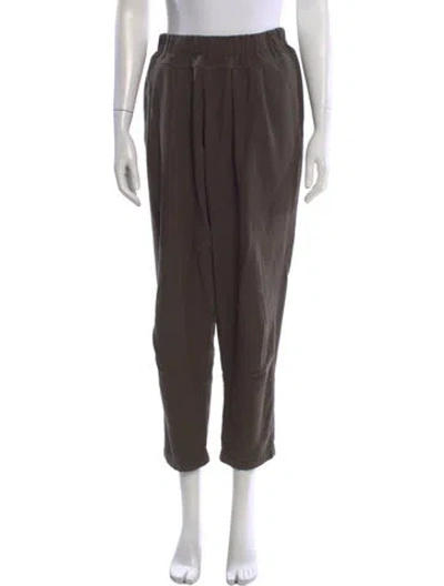 Pre-owned Black Crane Wide Leg Pants In Brown