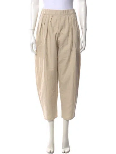 Pre-owned Black Crane Wide Leg Pants In Neutrals