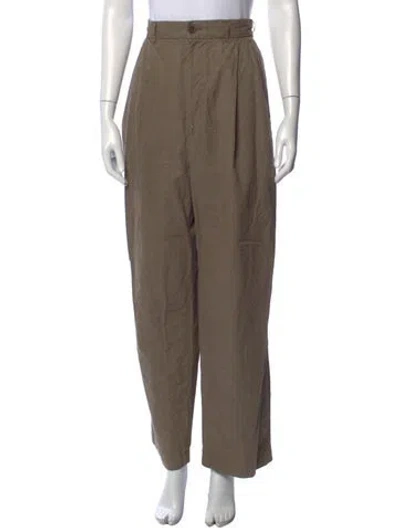 Pre-owned Black Crane Wide Leg Pants In Neutrals