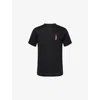 Black Crows Mens  Brand-print Relaxed-fit Wool T-shirt In Black