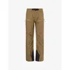 Black Crows Mens Olive Freebird Wide-leg Woven Trousers In Brown