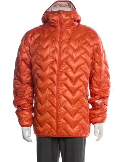 Pre-owned Black Crows Puffer Coat W/ Tags In Orange