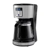 Black+decker 12-cup Programmable Coffee Maker With Vortex Technology In Silver