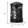 Black+decker 1500w Flameless Portable Space Heater Perfect For Small Spaces With Overheat Protection In Black