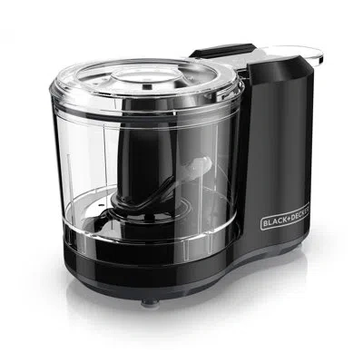 Black+decker 1.5-cup Electric Food Chopper, One Touch Pulse, 150w Motor, Stay-sharp Blade, Dishwasher Safe In Black