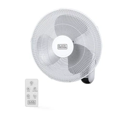 Black+decker 16 " Wall Fan In White
