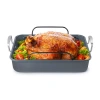 Black+decker 16.5"x13" Non-stick Roasting Pan With Rack In Black
