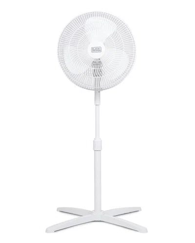 Black+decker 16in Pedestal Fan In White