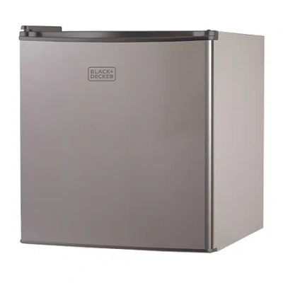 Black+decker 1.7-cu. Ft. Compact Refrigerator - Stainless Steel In Silver
