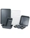 Black+decker 6 Pc Carbon Steel Bakeware Set In Multi