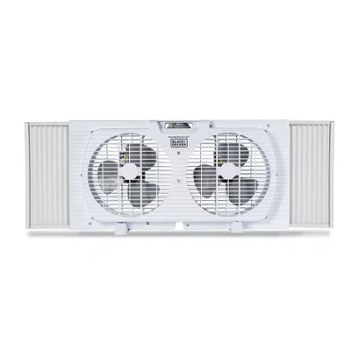 Black+decker 9 " Dual Window Fan In White