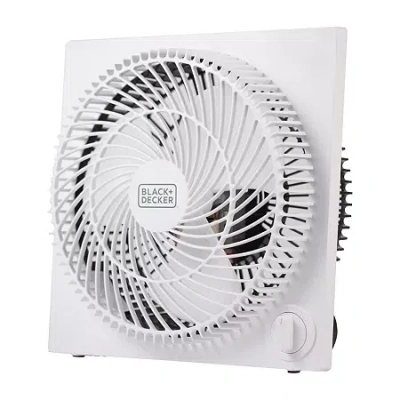 Black+decker 9" Frameless Box Fan In White