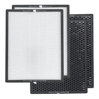 Black+decker Bap Series Replacement Air Purifier Hepa Filter In White;black