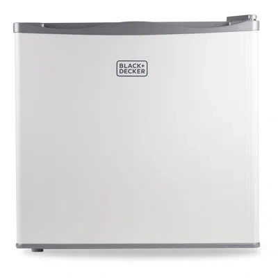 Black+decker Bcfk Series  1.2 Cu. Ft. Compact Upright Freezer, Mini Deep Freeze With Full-width Wire  In White