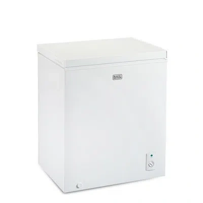 Black+decker Bcfk Series  5.0 Cu. Ft. Chest Freezer, Holds Up To 175 Lbs. Of Frozen Food With Organiz In White