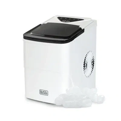 Black+decker Bdb Series 26 Lb. Lb. Daily Production Ice Maker In Black;white