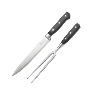 Black+decker Bdk Series  2-piece Stainless Steel Carving Knife Set, 8” Carving Knife & 7” Fork, Kitch