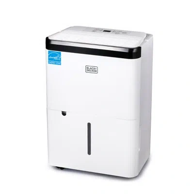Black+decker Bdw Series  1000 Sq. Ft. Dehumidifier For Home, Bedroom And Basement, Up To 9 Pints Per  In White