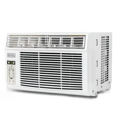 Black+decker Bdwt6 Series  6000 Btu Window Air Conditioner Unit, Ac Cools Up To 250 Square Feet, Whit In White