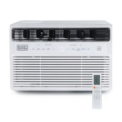 Black+decker Bdwt6 Series  Bd12nwes 12,000 Btu Inverter Window Air Conditioner, White In Black;white