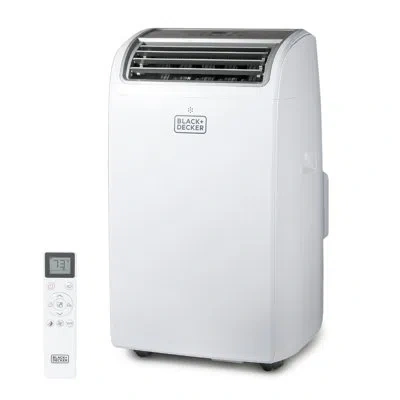 Black+decker Bpt Series  10,200 Btu Sacc/cec Portable Air Conditioner With Heat, 14,000 Btu Ashrae 12 In White