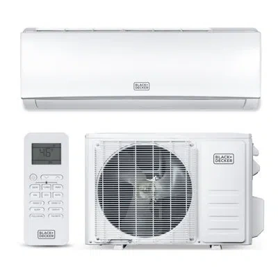 Black+decker Bsa Series 17,000 Btu Inverter With Heat Split Air Conditioner 230v/60hz In White