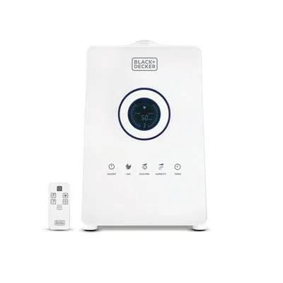 Black+decker Buh Series 1.45 Gal. Cool Mist Ultrasonic Console Humidifier 600 Sq. Ft. In White