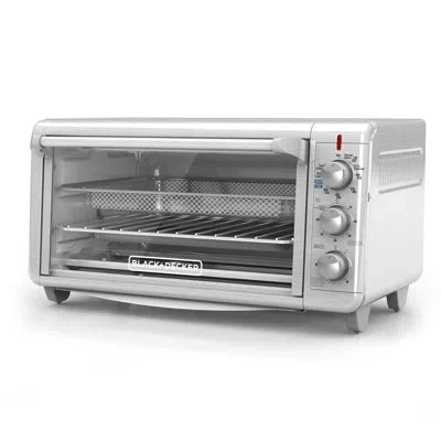 Black+decker Crisp 'n Bake Air Fry Toaster Oven, 8-slice, 5 Cooking Functions, 60 Minute Timer, Stainless Steel
