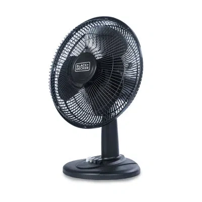 Black+decker Desk 12 Inch Fan For Home And Office, Fan With 3 Speed Settings, Oscillating Portable Fan, Black