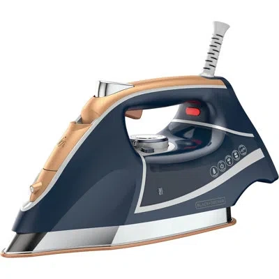 Black+decker Elite Pro-series Steam Iron, 6 Settings 1700 Watt, Navy