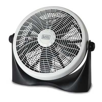 Black+decker High Velocity Floor Fan In Black