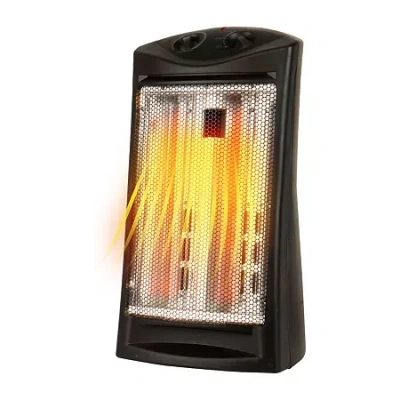 Black+decker Infrared Radiant Quartz Tower Heater In Black