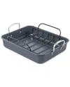 Black+decker Large Turkey Roasting Pan With Rack In Gray