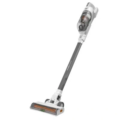 Black+decker Powerseries+ 20v Max Cordless Vacuum, Led Floor Lights, Autosense Technology, For Multi-surfaces In Gray
