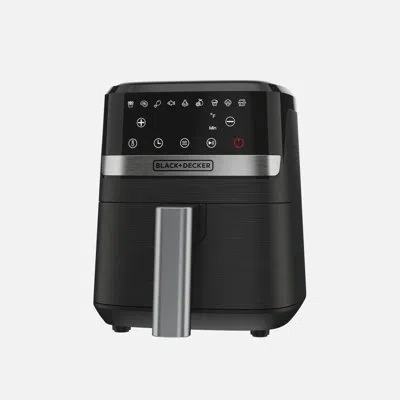 Black+decker Purify 2qt Air Fryer, Timer With Auto Shut-off And Shake Reminder, Digital Led Touchscreen And 9 Pre In Black