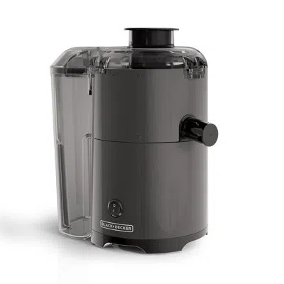 Black+decker Quiet Fruit & Vegetable Juicer, Je2500b, Non-drip Spout, Compact Design, Easy To Assemble, Dishwashe In Black