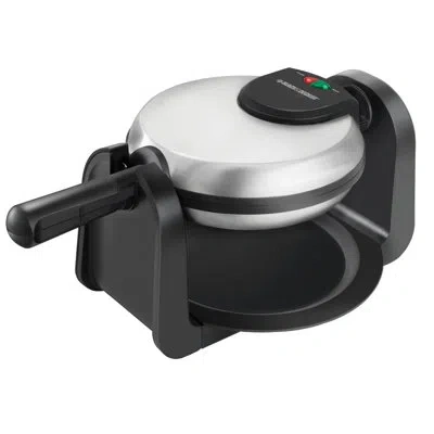 Black+decker Rotary Standard Waffle Maker In Silver;black