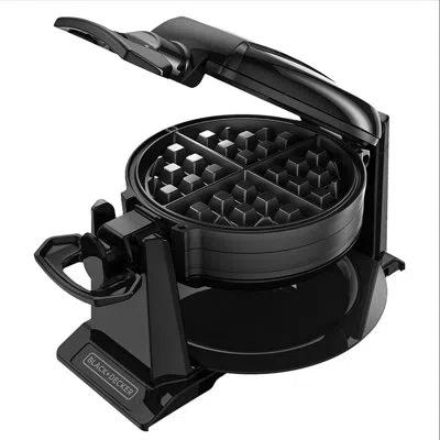Black+decker Rotating Waffle Maker With Dual Cooking Plates, Black, Wmd200b