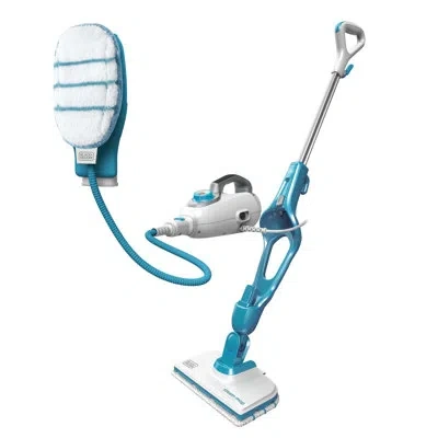 Black+decker Steammop + Glove 7in1 Complete Steam Cleaning Solution In White;blue