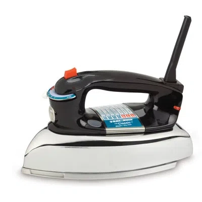 Black+decker The Classic Iron, F67e-t, Aluminum Soleplate, Steam Or Dry Ironing, 7 Temperature Settings, Anti-dri In Silver