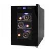 Black+decker Thermoelectric 6-bottle Wine Cellar With Clear Glass Door In Black