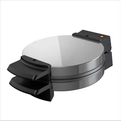 Black+decker Traditional Belgian-style Stainless Steel Belgian Waffle Maker In Silver