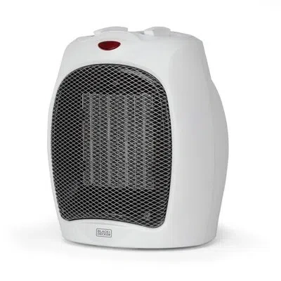 Black+decker Winter Ready Series Personal 1500 Watt Electric Fan Compact Heater With Manual Control In Plastic