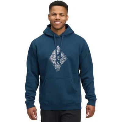 Black Diamond Engineered Diamond Pullover Hoodie In Blue