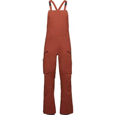 Black Diamond Factor Bib Pant In Brown