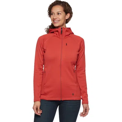 Black Diamond Factor Fleece Hoodie In Red
