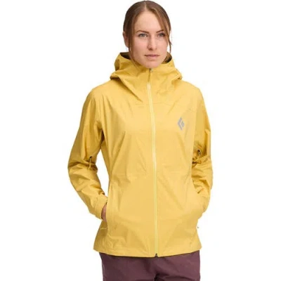 Black Diamond Fineline Stretch Rain Shell In Yellow