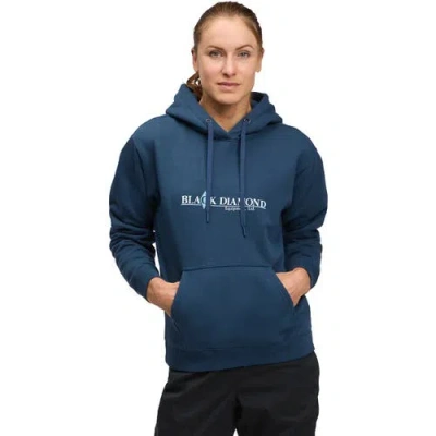 Black Diamond Heritage Wordmark Pullover Hoodie In Blue