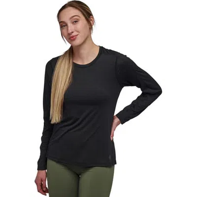 Black Diamond Lightwire Long-sleeve Tech T-shirt In Black