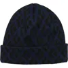 Black Diamond Repeat Beanie In Blue